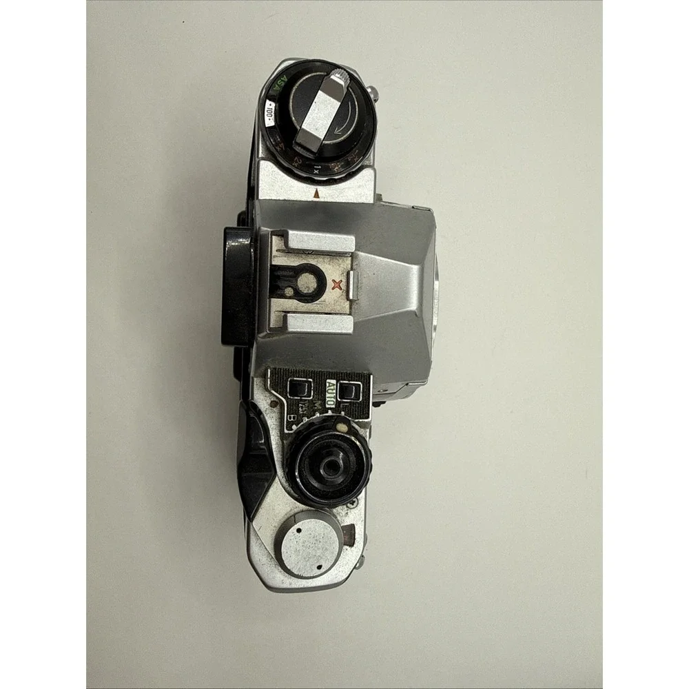 Pentax ME Super SLR Film Camera Body Chrome UNTESTED As Is.